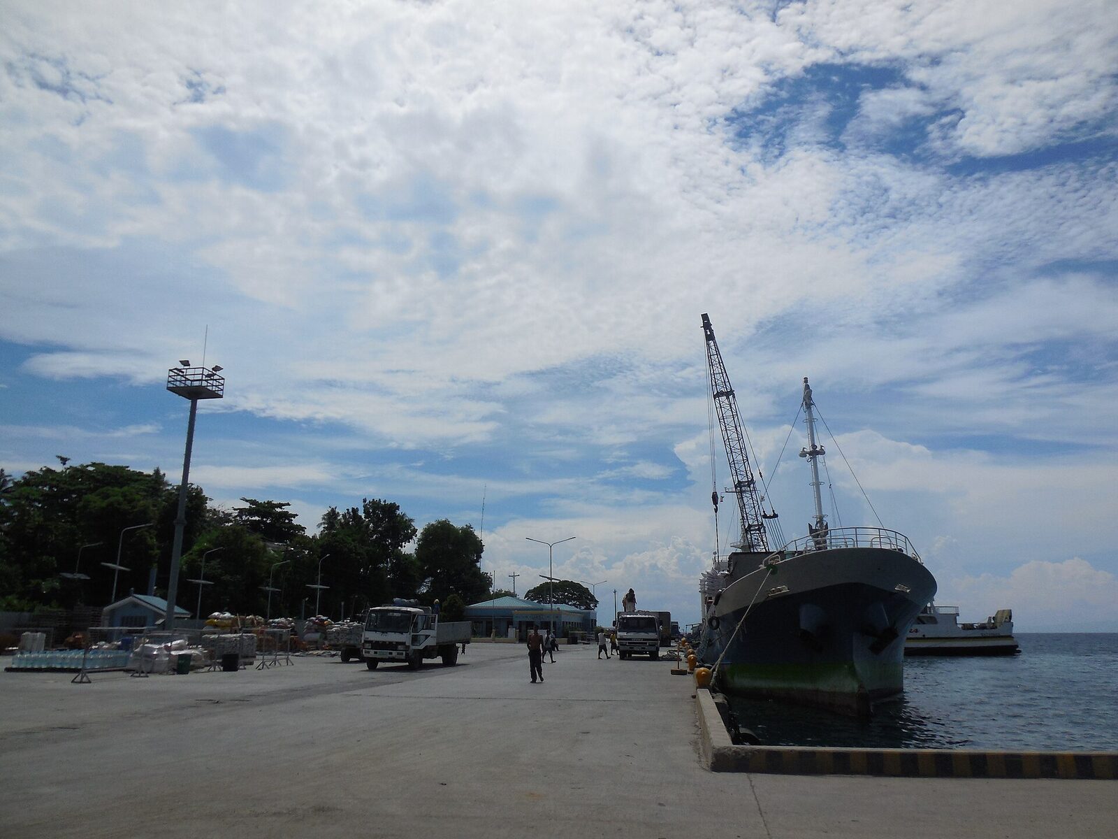 Larena Port arrival area on Siquijor Island